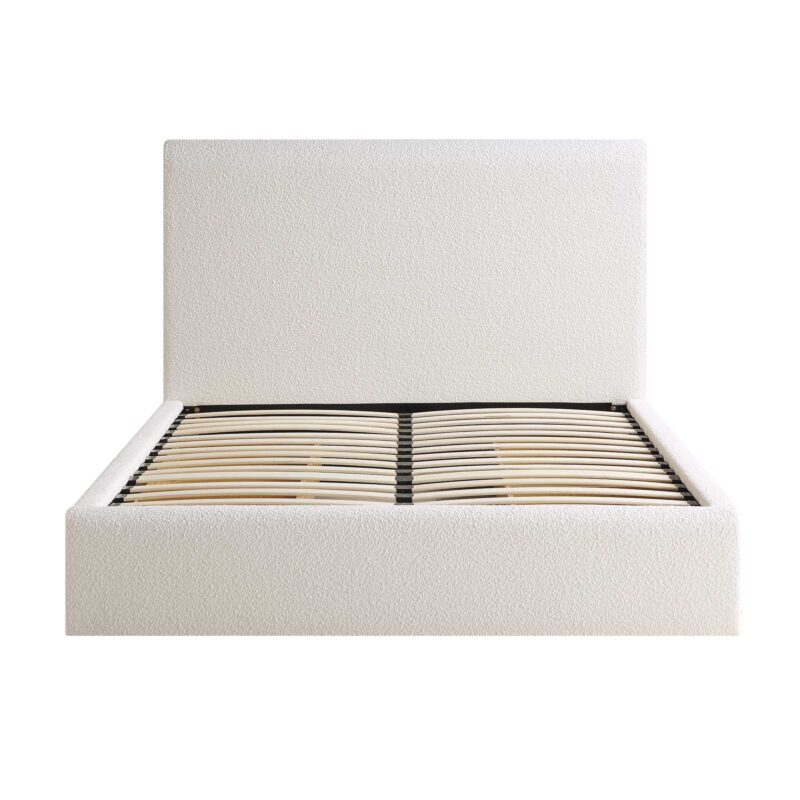 Hampstead Ecru Boucle Curved Bed - Image 5