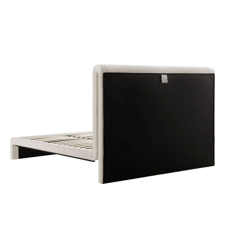 Hampstead Ecru Boucle Curved Bed - Image 9