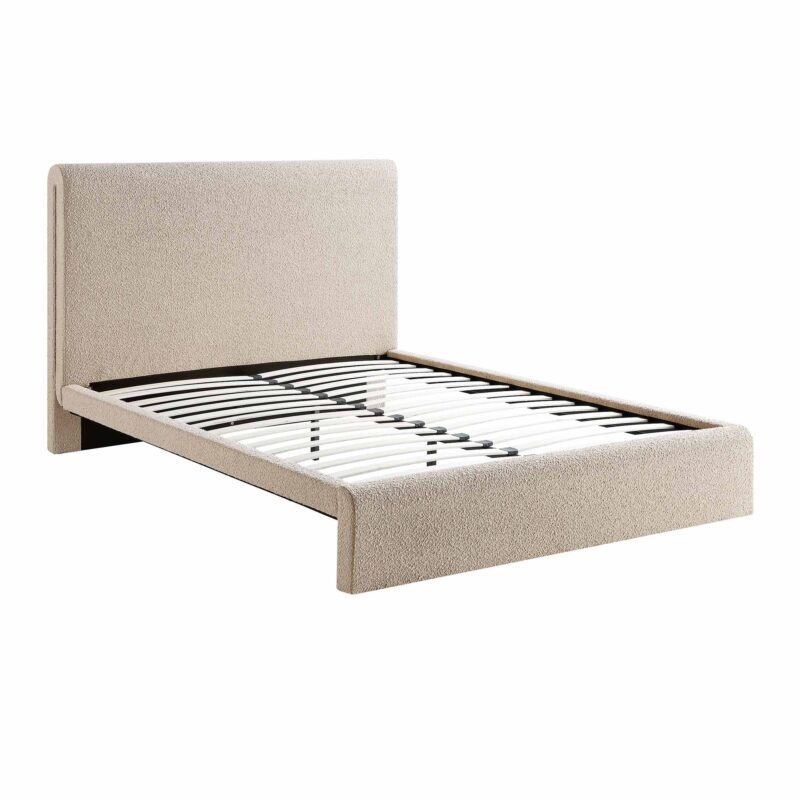 Hampstead Taupe Boucle Curved Bed - Image 5