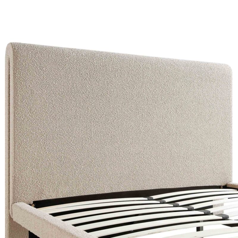 Hampstead Taupe Boucle Curved Bed - Image 9
