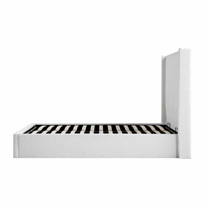 Wilton White Boucle Ottoman Storage Bed - Image 9