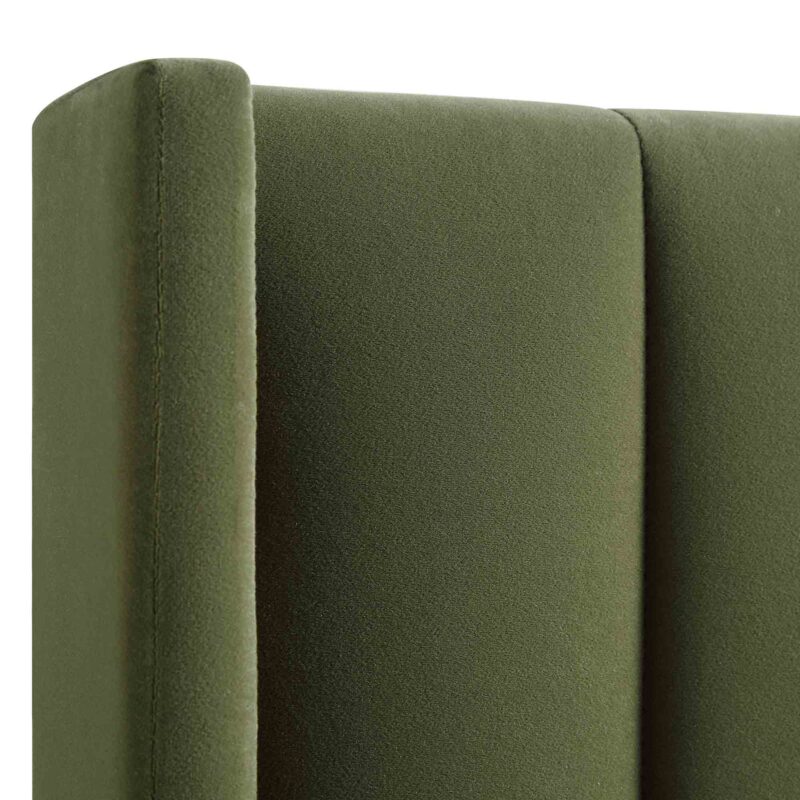 Wilton Moss Green Velvet Ottoman Storage Bed - Image 13