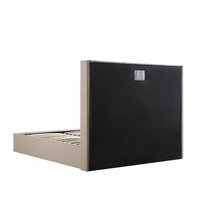 Wilton Warm Stone Fabric Ottoman Storage Bed - Image 10