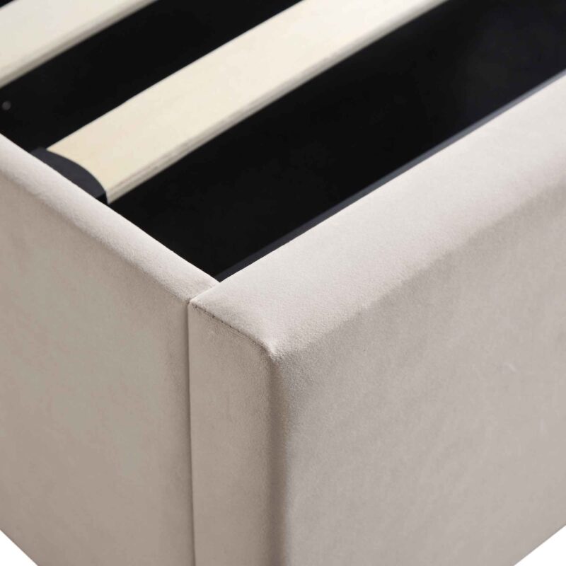 Wilton Champagne Velvet Ottoman Storage Bed - Image 14