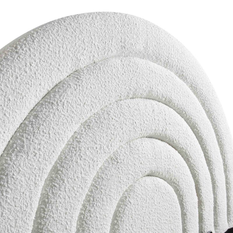 Archer White Boucle Ottoman Storage Bed - Image 10