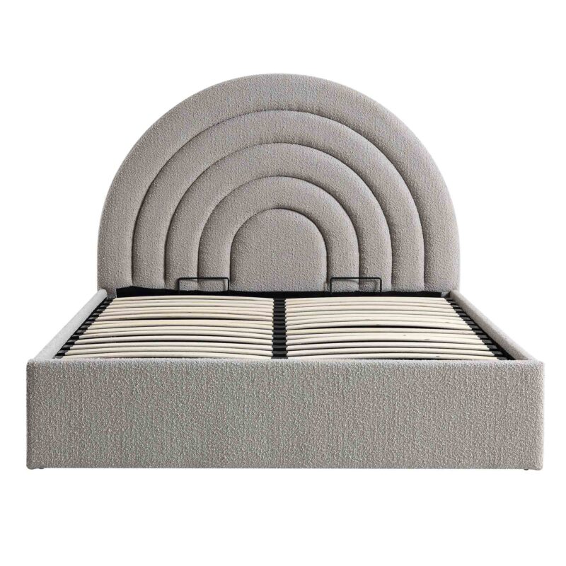 Archer Grey Boucle Ottoman Storage Bed - Image 3