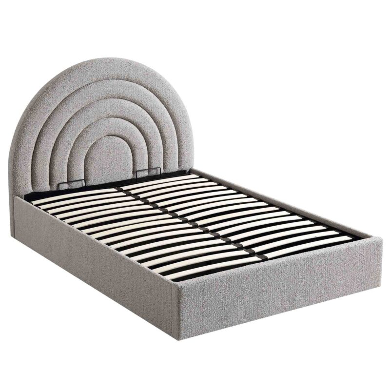 Archer Grey Boucle Ottoman Storage Bed - Image 6