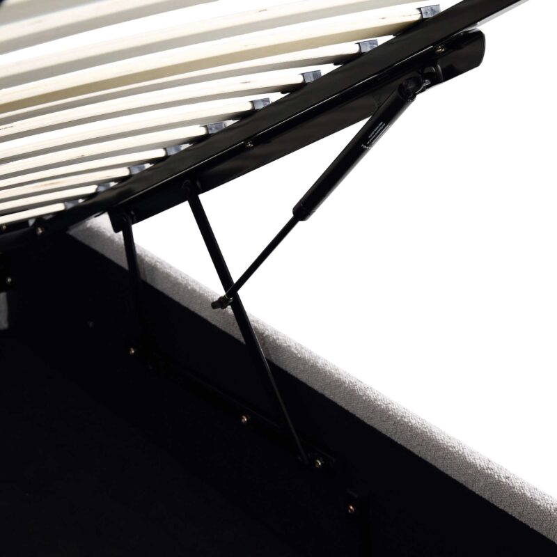Archer Grey Boucle Ottoman Storage Bed - Image 10