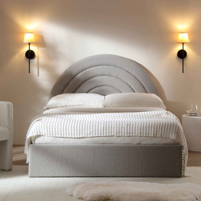 Archer Grey Boucle Ottoman Storage Bed - Image 2