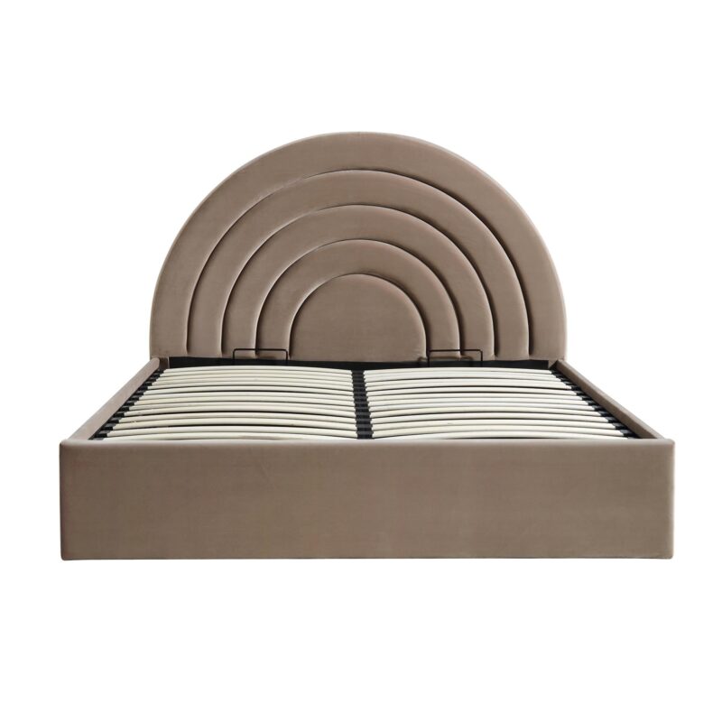 Archer Mink Velvet Ottoman Storage Bed - Image 5