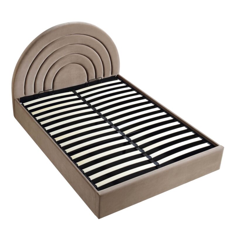 Archer Mink Velvet Ottoman Storage Bed - Image 9