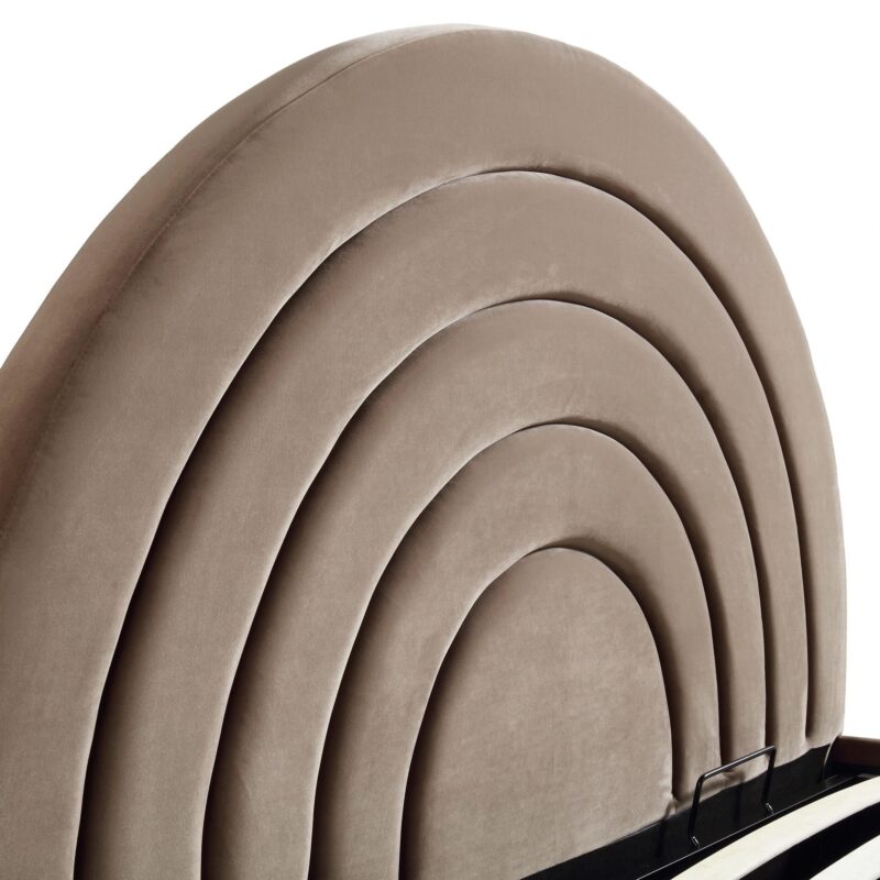 Archer Mink Velvet Ottoman Storage Bed - Image 11