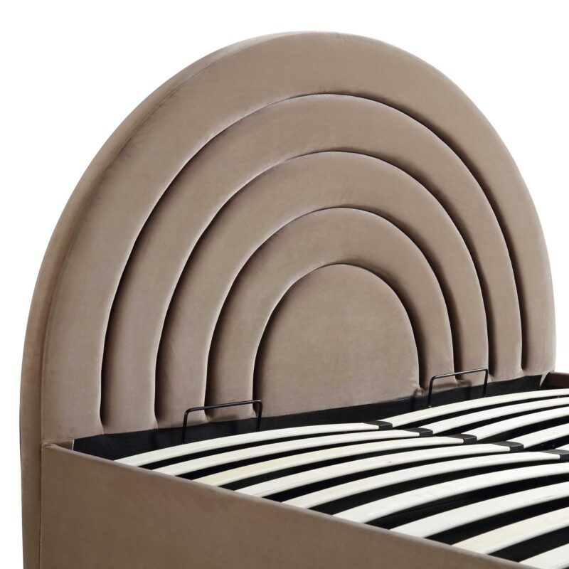 Archer Mink Velvet Ottoman Storage Bed - Image 12