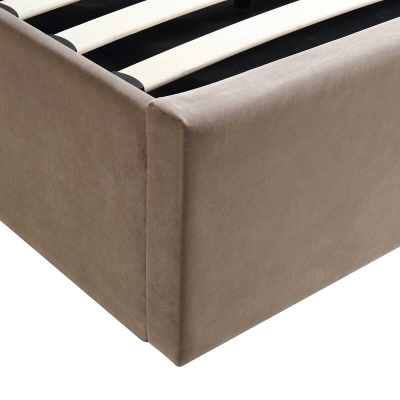 Archer Mink Velvet Ottoman Storage Bed - Image 14