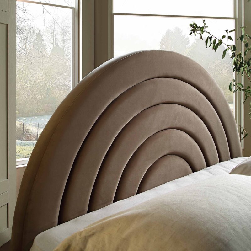 Archer Mink Velvet Ottoman Storage Bed - Image 4