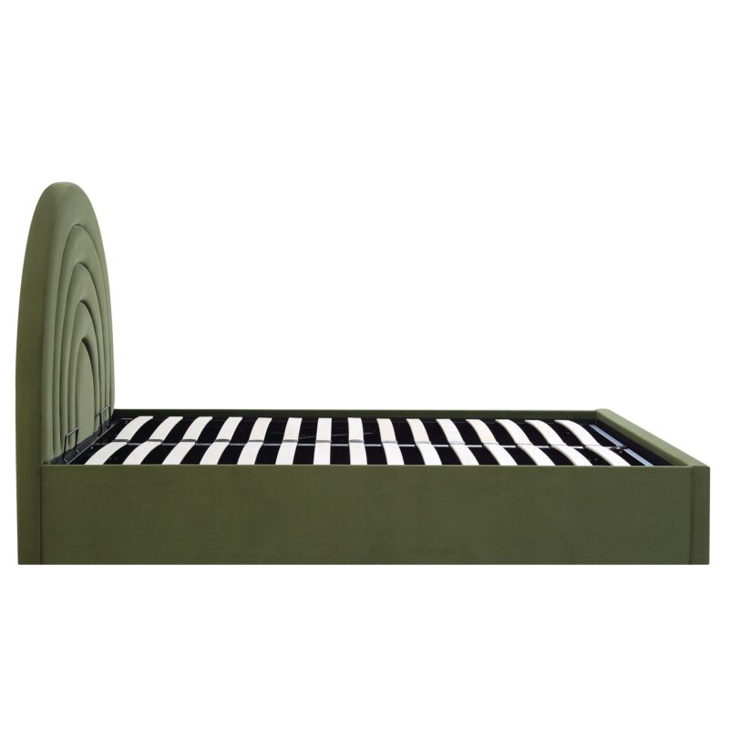 Archer Moss Green Velvet Ottoman Storage Bed - Image 7