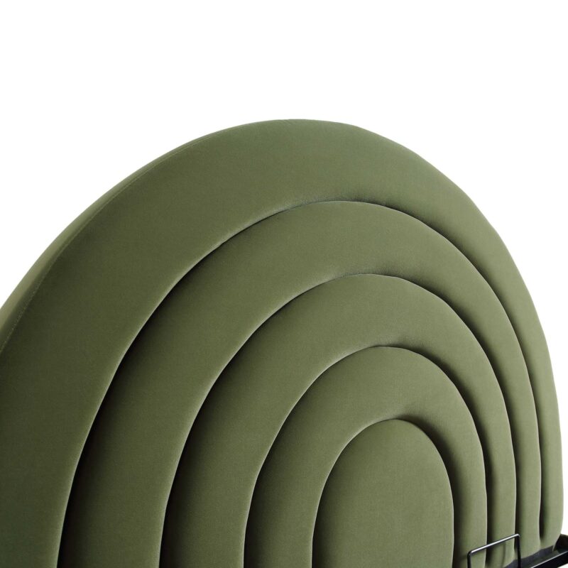 Archer Moss Green Velvet Ottoman Storage Bed - Image 9