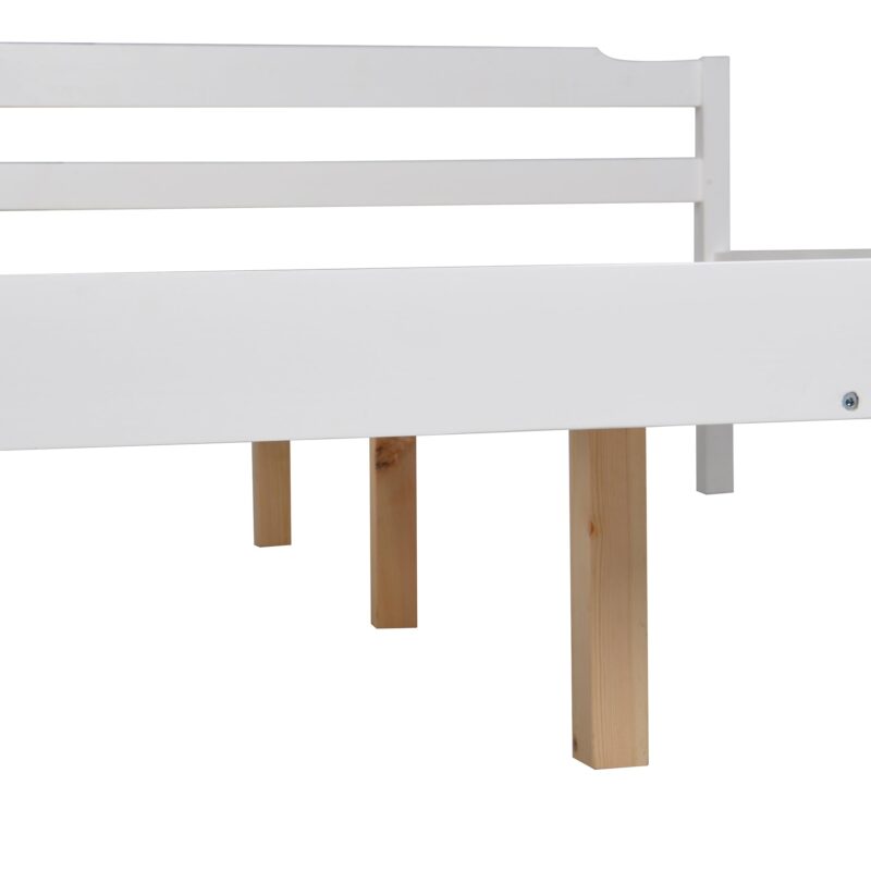 Curran Solid Wood Bed Frame in White UK Sizes - Image 13