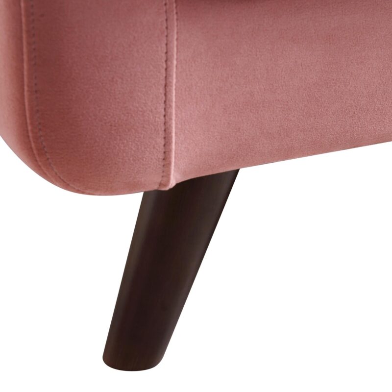 Clarence 2-Seater Sofa in Blush Pink Velvet - Image 12