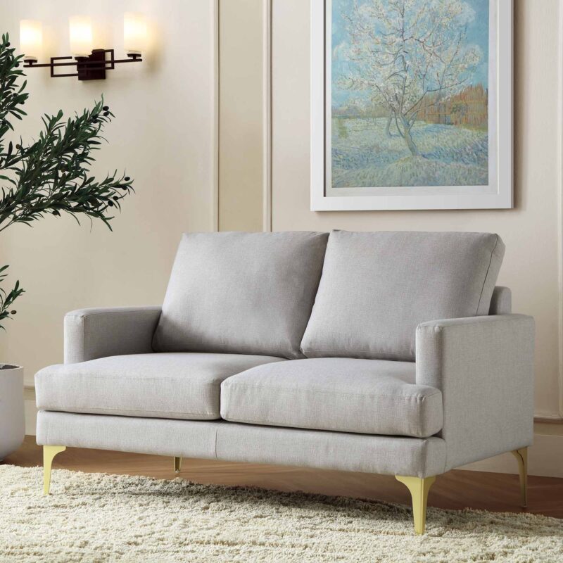Haven Grey Fabric 2-Seater Sofa - Image 2