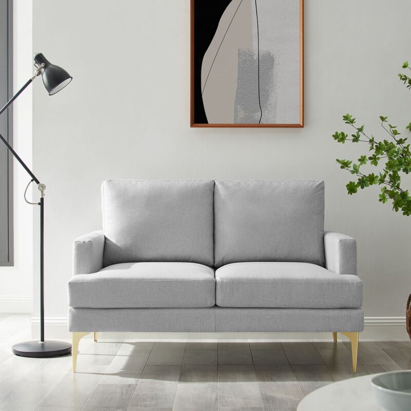 Haven Grey Fabric 2-Seater Sofa - Image 3