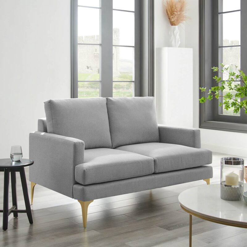 Haven Grey Fabric 2-Seater Sofa - Image 4