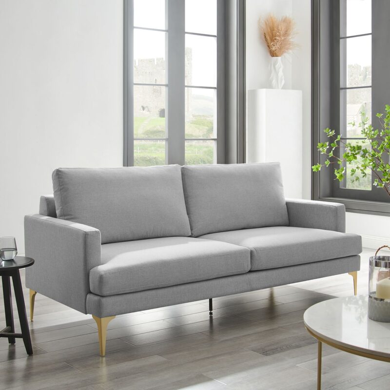 Haven Grey Fabric 3-Seater Sofa - Image 3