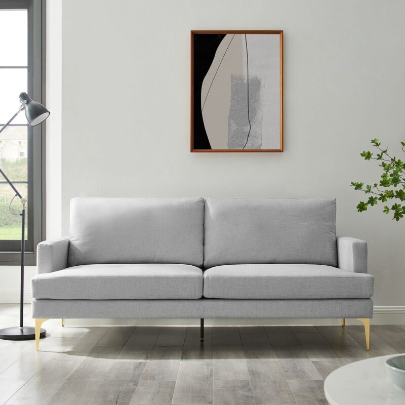 Haven Grey Fabric 3-Seater Sofa - Image 4