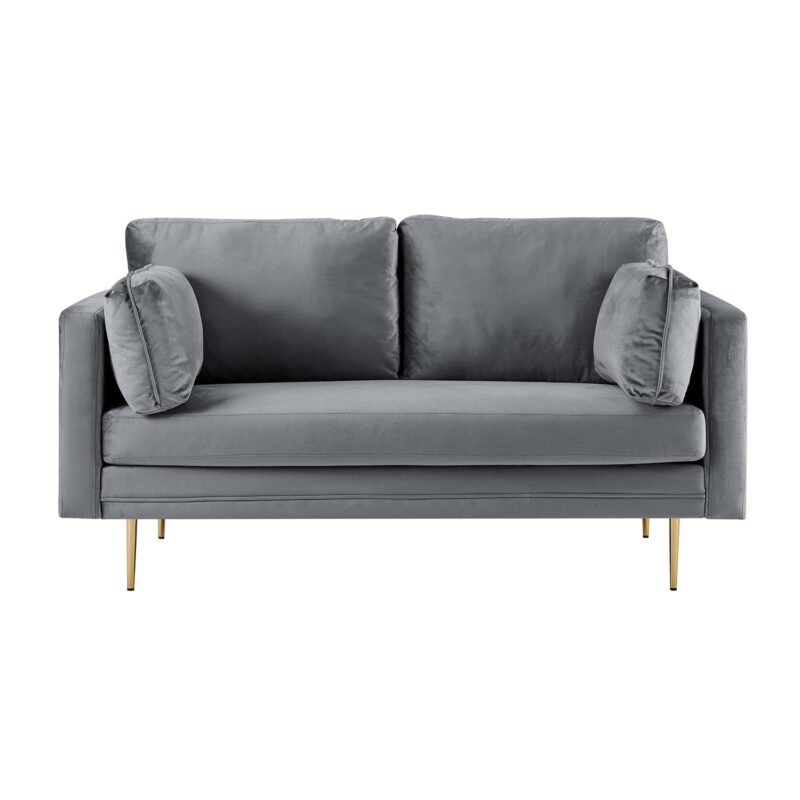 Pelham Grey Velvet Fabric Sofa - Image 10