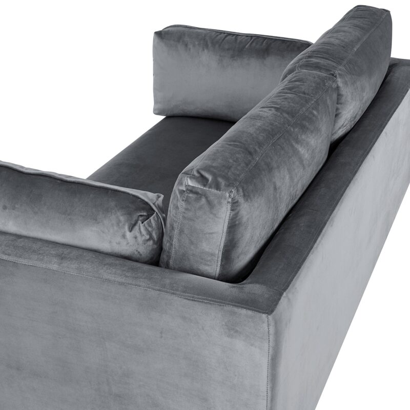 Pelham Grey Velvet Fabric Sofa - Image 14