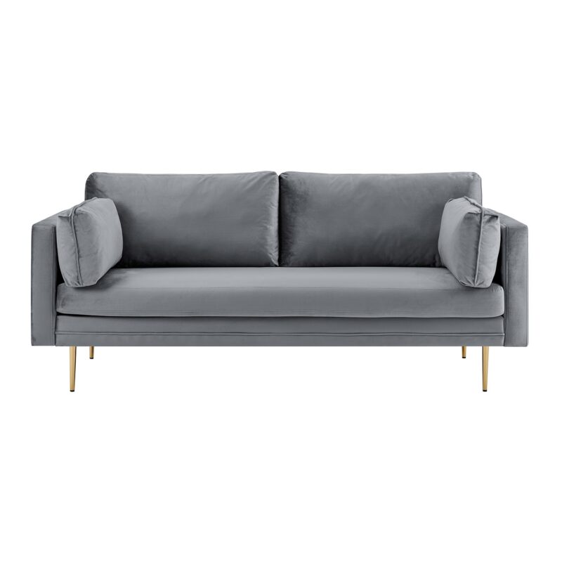 Pelham Grey Velvet Fabric Sofa - Image 11