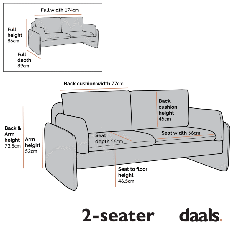 Clapham 2-Seater Ecru Boucle Sofa - Image 6