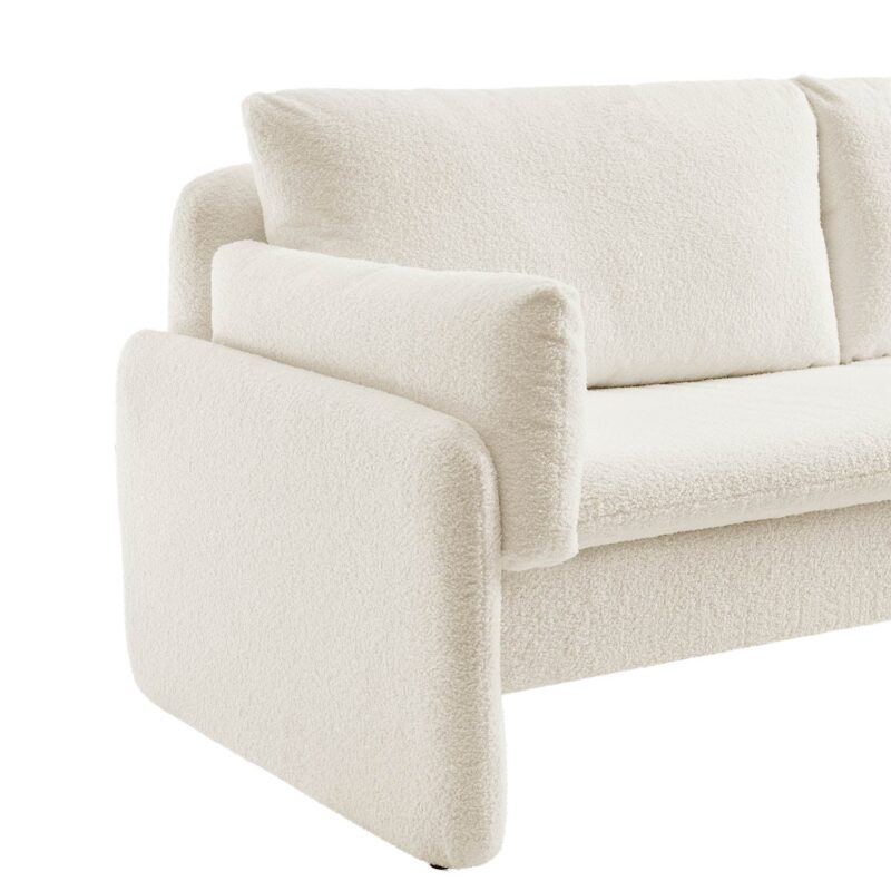 Clapham 2-Seater Ecru Boucle Sofa - Image 8