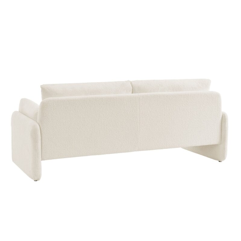 Clapham 3-Seater Ecru Boucle Sofa - Image 7