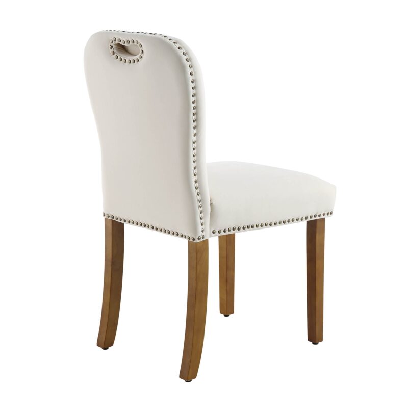 Stanway Set of 2 Champagne Velvet Dining Chairs - Image 7
