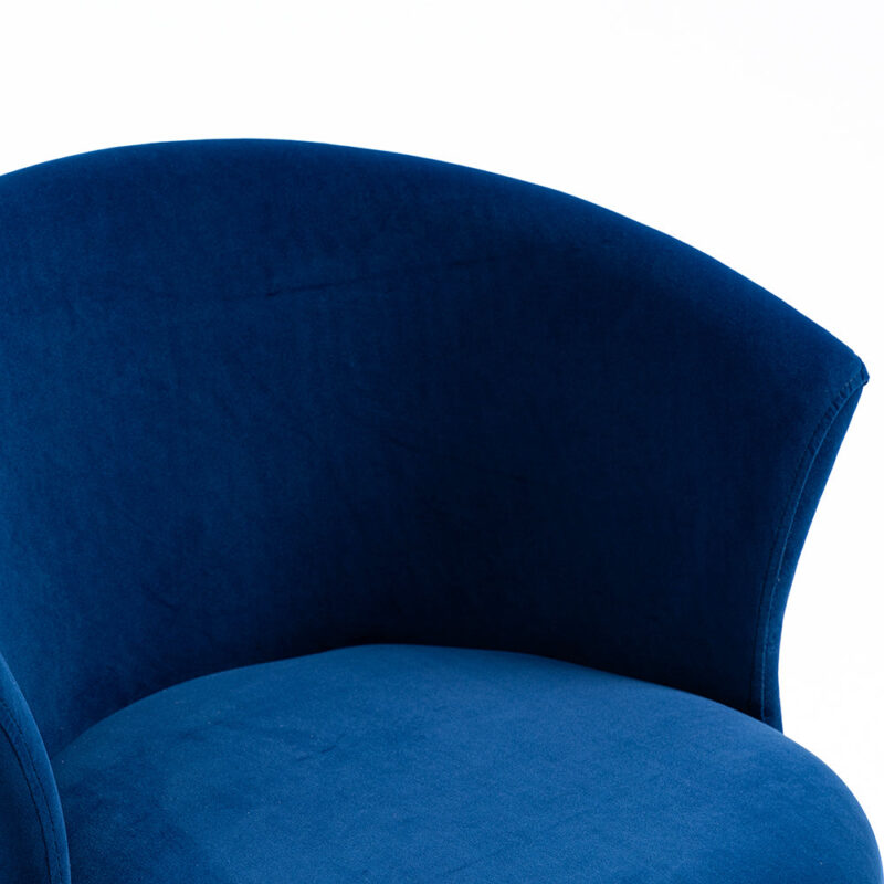 Kylie Set of 2 Blue Velvet Dining Chairs - Image 8