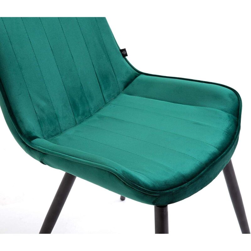 Cala Set of 2 Green Velvet Dining Chairs - Image 7