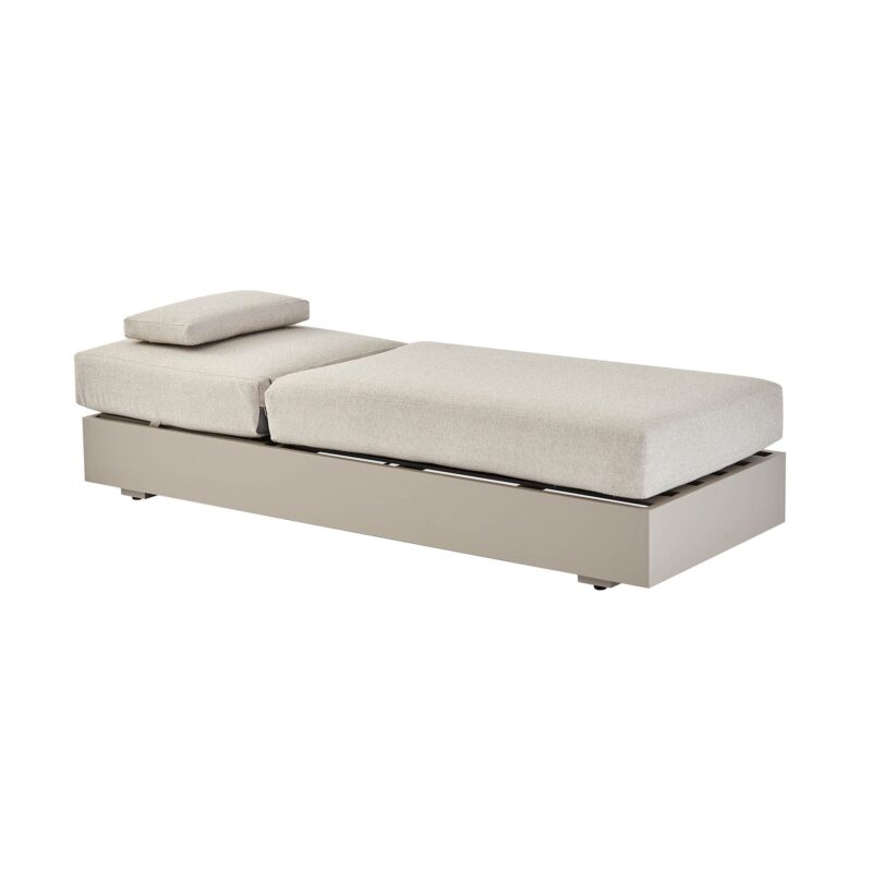 Jardin Aluminium Outdoor Sun Lounger, Pumice - Image 5