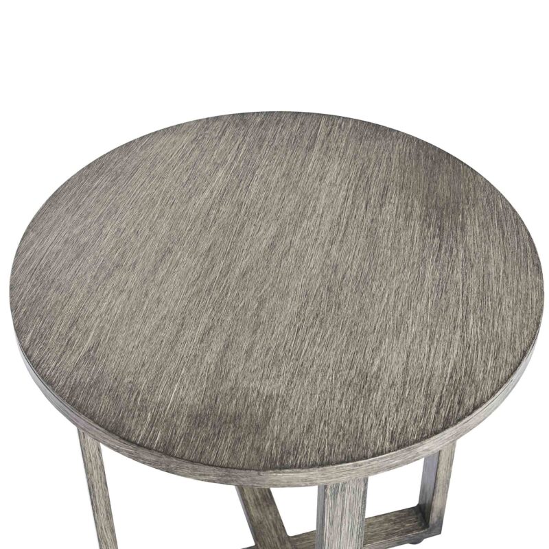 Montrose Aluminium Bistro Set with Side Table, Brushed Silver Oak - Image 11
