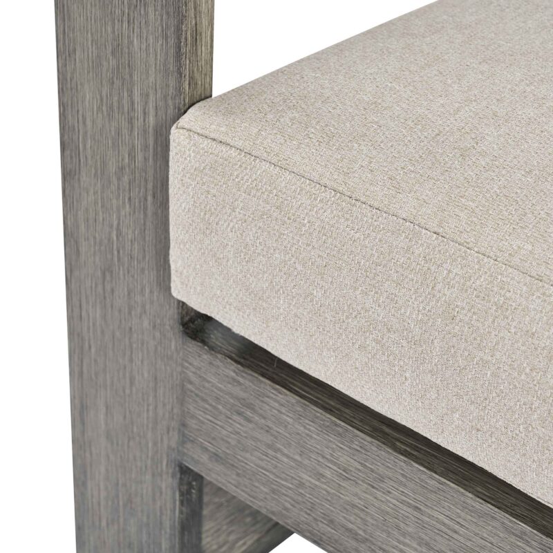 Montrose Aluminium Bistro Set with Side Table, Brushed Silver Oak - Image 13