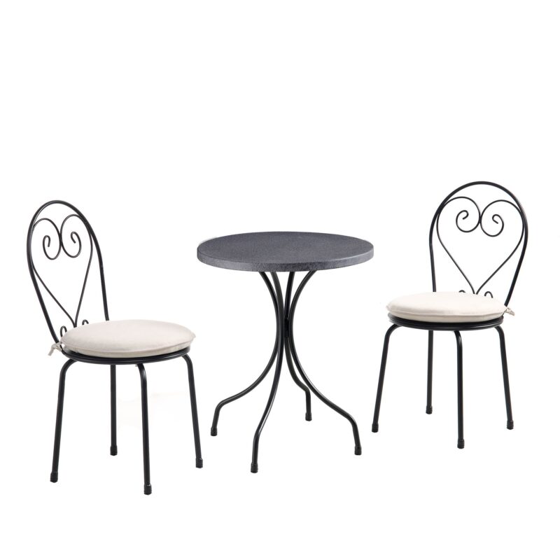 Haymes Metal Indoor and Outdoor Bistro Set - Image 4