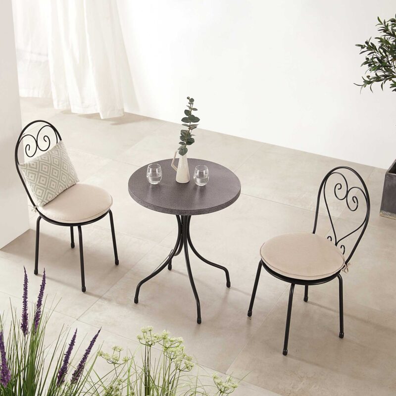 Haymes Metal Indoor and Outdoor Bistro Set - Image 2