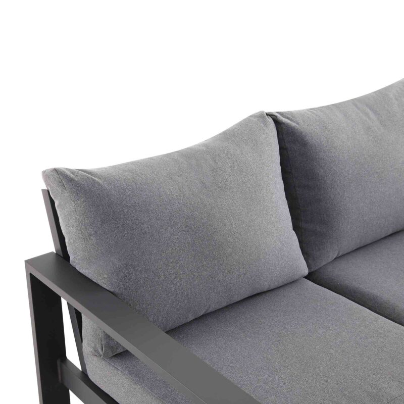 Albany Aluminium Large Corner Casual Dining Set with Rising Table, Grey - Image 13