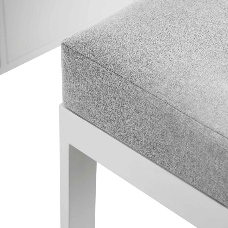 Albany Aluminium Large Corner Casual Dining Set with Rising Table, White - Image 14
