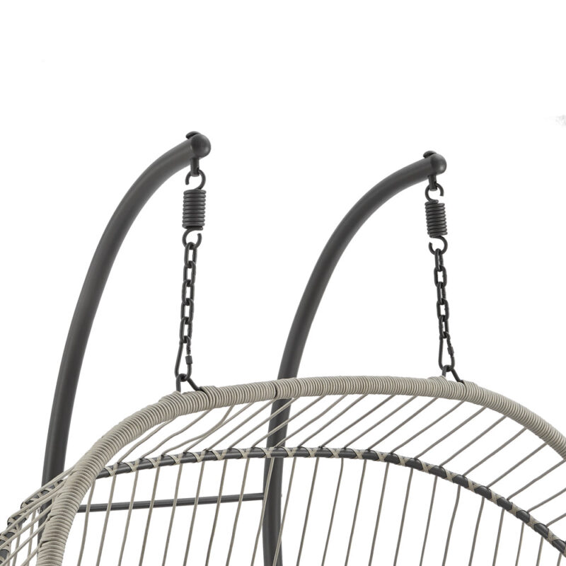 Harrington Rattan + Rope Indoor Outdoor DOUBLE Hanging Chair - Image 9