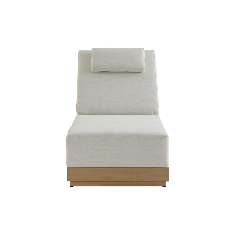 Pedra Rope and Aluminium Outdoor Sun Lounger, Natural - Image 5