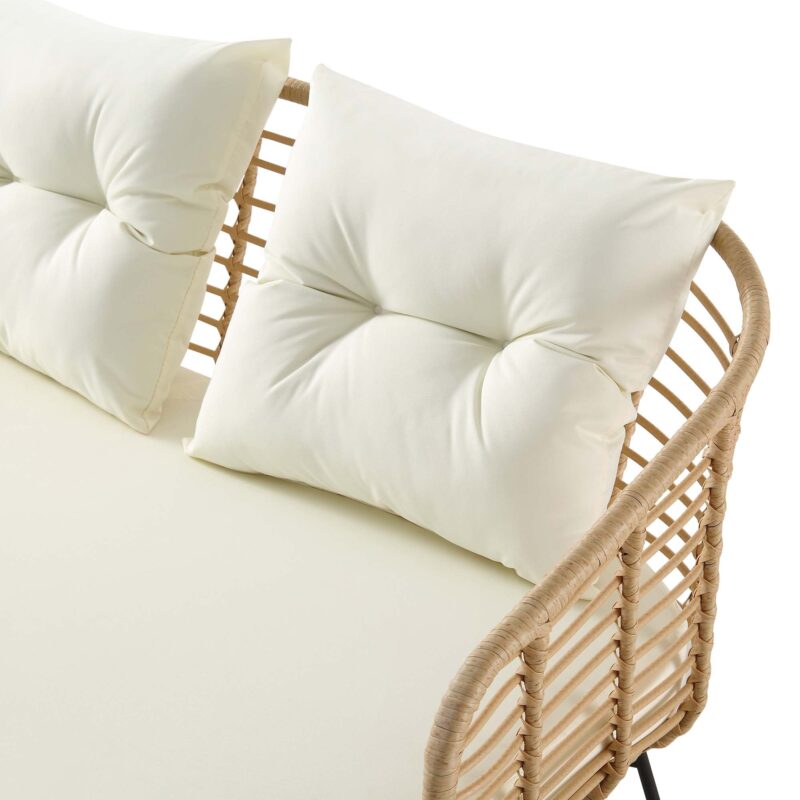 St Loy Natural Rattan Corner Sofa Set with Table - Image 17