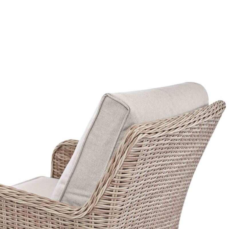 Hampshire 7-Seater Round Wicker Rattan Sofa Set with Rising Table, Natural - Image 18