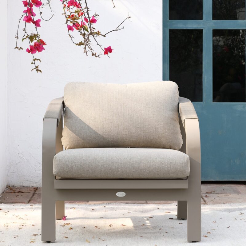 Manresa Rope 5-Seater Sofa Set, Taupe and Beige - Image 8