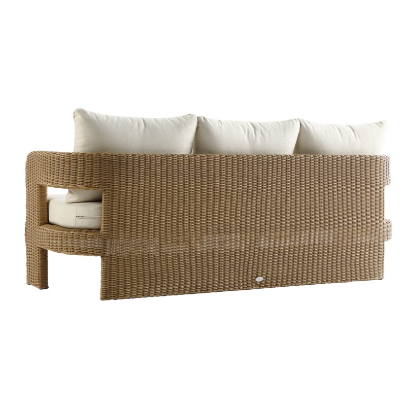 Stanford Round Wicker Outdoor 5-Seater Sofa Set, Natural - Image 8